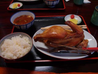 「花の木」の焼き鳥定食1,250円也
